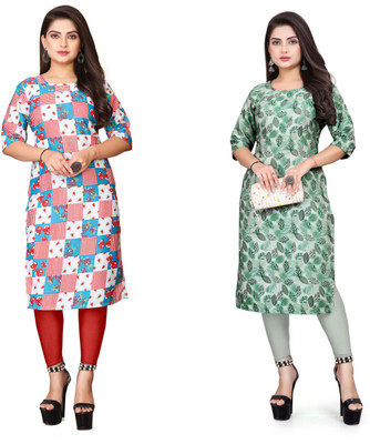 DB COLLECTION Women Printed A-line Kurta(Multicolor)