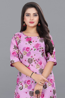 Vishwa Collection Mall Women Printed Straight Kurta(Multicolor)