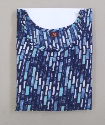 PAFASHION Women Printed A-line Kurta(Black)