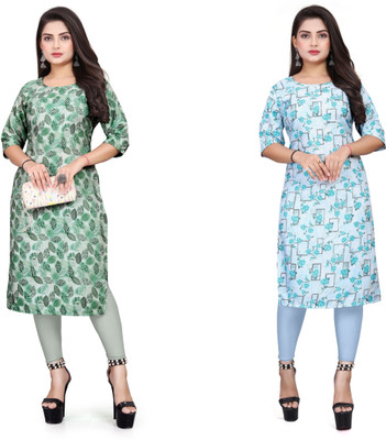 deshmi fashion Women Printed A-line Kurta(Multicolor)