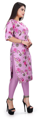KNG TEXTILE Women Floral Print A-line Kurta(Multicolor)