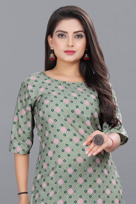 VAISALICREATION Women Printed A-line Kurta(Multicolor)