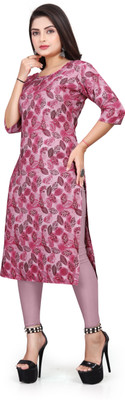 HARISH TEXTILE Women Printed Straight Kurta(Multicolor)