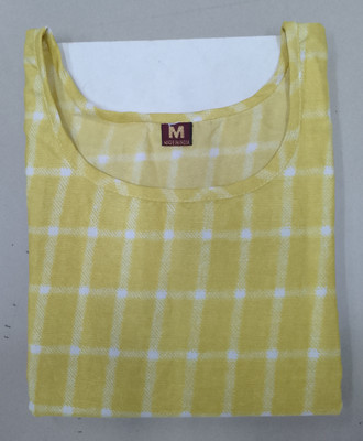 KNG TEXTILE Women Checkered A-line Kurta(Multicolor)