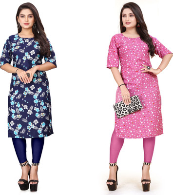 RIDDHI COLLECTION MALL Women Printed A-line Kurta(Multicolor)