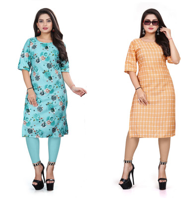 DB COLLECTION Women Printed A-line Kurta(Multicolor)