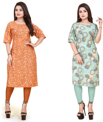 RIDDHI COLLECTION MALL Women Printed A-line Kurta(Multicolor)