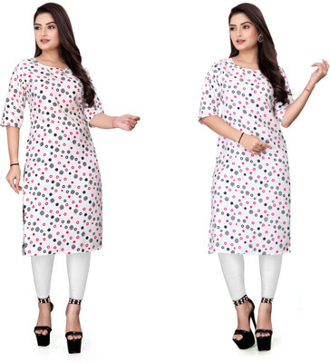 TITHIGARMENT Women Printed A-line Kurta(Multicolor)