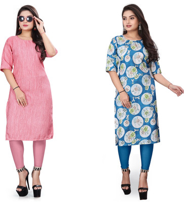 Jayshree Fab Women Printed A-line Kurta(Multicolor)