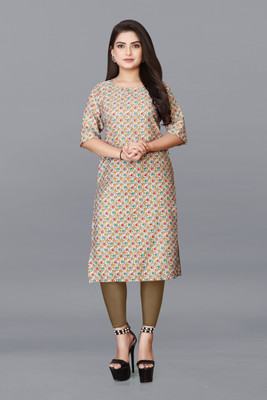 Jayshree Fab Women Printed Straight Kurta(Multicolor)