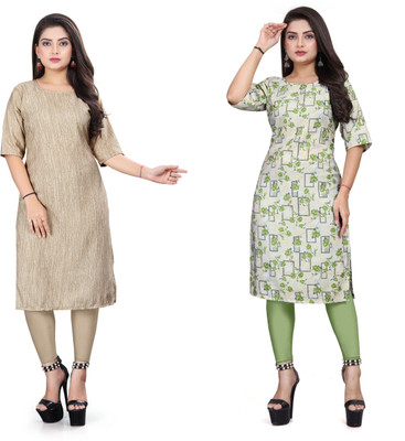 JAYA DESIGNER Women Printed A-line Kurta(Multicolor)