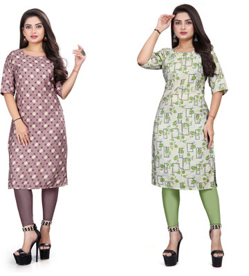 DB COLLECTION Women Printed A-line Kurta(Multicolor)