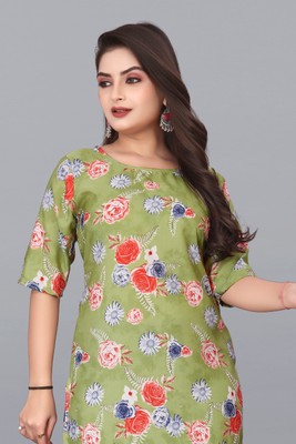 SANJUGARMENT Women Printed A-line Kurta(Multicolor)