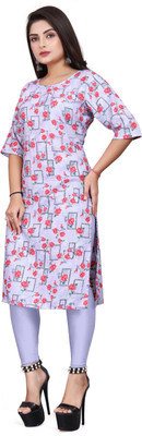 HARISH TEXTILE Women Printed A-line Kurta(Multicolor)