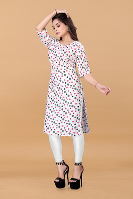 Rd fashion Women Printed A-line Kurta(Multicolor)