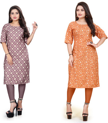 PAFASHION Women Printed A-line Kurta(Multicolor)