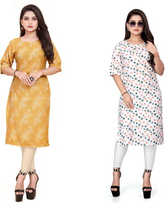 DB COLLECTION Women Printed A-line Kurta(Multicolor)