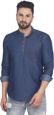 GRANDSTITCH Men Solid Straight Kurta(Multicolor)