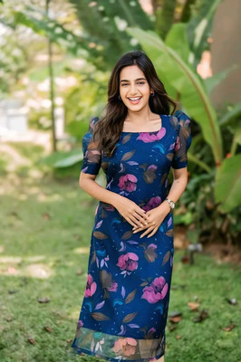 JAYNATH FASHION Women Printed A-line Kurta(Blue)