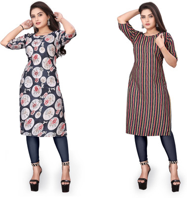 Jayshree Fab Women Printed A-line Kurta(Multicolor)