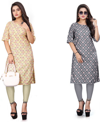 Sonali Impex Women Printed A-line Kurta(Multicolor)