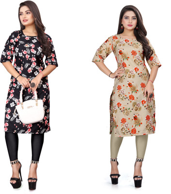 deshmi fashion Women Printed A-line Kurta(Multicolor)