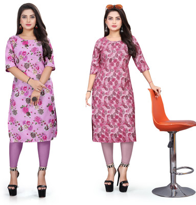 PAFASHION Women Printed A-line Kurta(Multicolor)