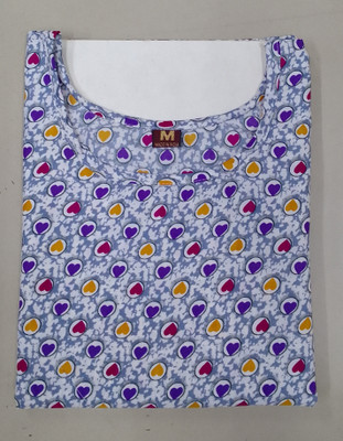 WOMENSILKFABRIC Women Printed A-line Kurta(Multicolor)