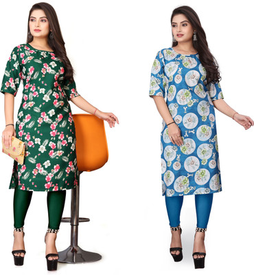 VAISALICREATION Women Printed A-line Kurta(Multicolor)