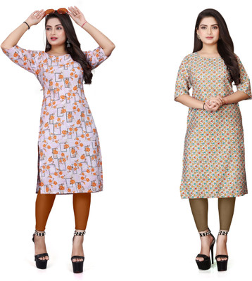 RIDDHI COLLECTION MALL Women Printed A-line Kurta(Multicolor)