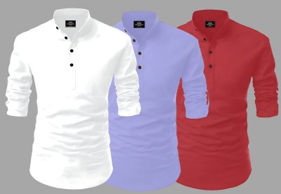 Fashion Marts Men Solid Straight Kurta(Multicolor)