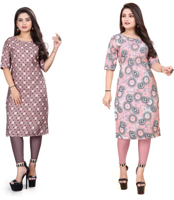 PAFASHION Women Printed A-line Kurta(Multicolor)