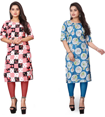 DB COLLECTION Women Printed A-line Kurta(Multicolor)