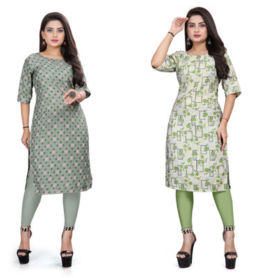 Sonali Impex Women Printed A-line Kurta(Multicolor)