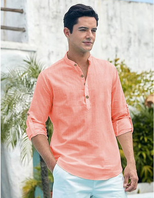 Yugnik Men Solid Straight Kurta(Multicolor)