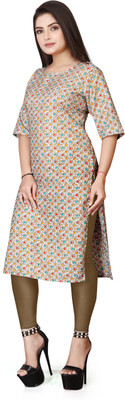 SANJUGARMENT Women Printed A-line Kurta(Multicolor)