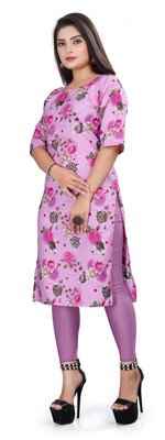 SANJUGARMENT Women Printed A-line Kurta(Multicolor)