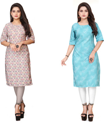 VAISALICREATION Women Printed A-line Kurta(Multicolor)