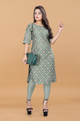 KURTIFABRIC Women Printed A-line Kurta(Multicolor)