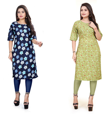 VAISALICREATION Women Printed A-line Kurta(Multicolor)