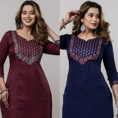 Women Printed Kurta(Multicolor)