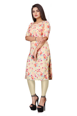 HARISH TEXTILE Women Floral Print A-line Kurta(Multicolor)