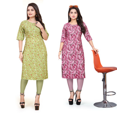 Vishwa Collection Mall Women Printed A-line Kurta(Multicolor)