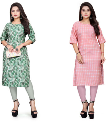 deshmi fashion Women Printed A-line Kurta(Multicolor)