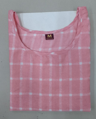 DB COLLECTION Women Printed, Checkered Straight Kurta(Multicolor)