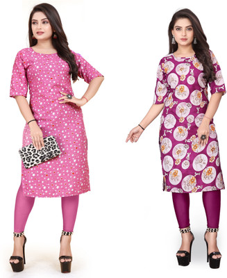 Sonali Impex Women Printed A-line Kurta(Multicolor)