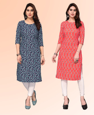 KETAKI FASHION Women Printed Straight Kurta(Multicolor)