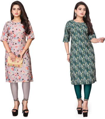 Vishwa Collection Mall Women Printed A-line Kurta(Multicolor)
