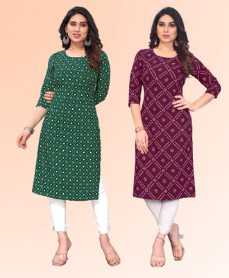 KETAKI FASHION Women Printed Straight Kurta(Multicolor)