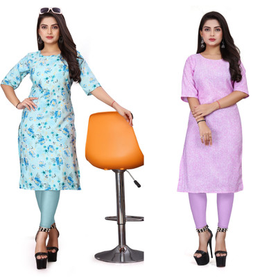 DB COLLECTION Women Printed A-line Kurta(Multicolor)